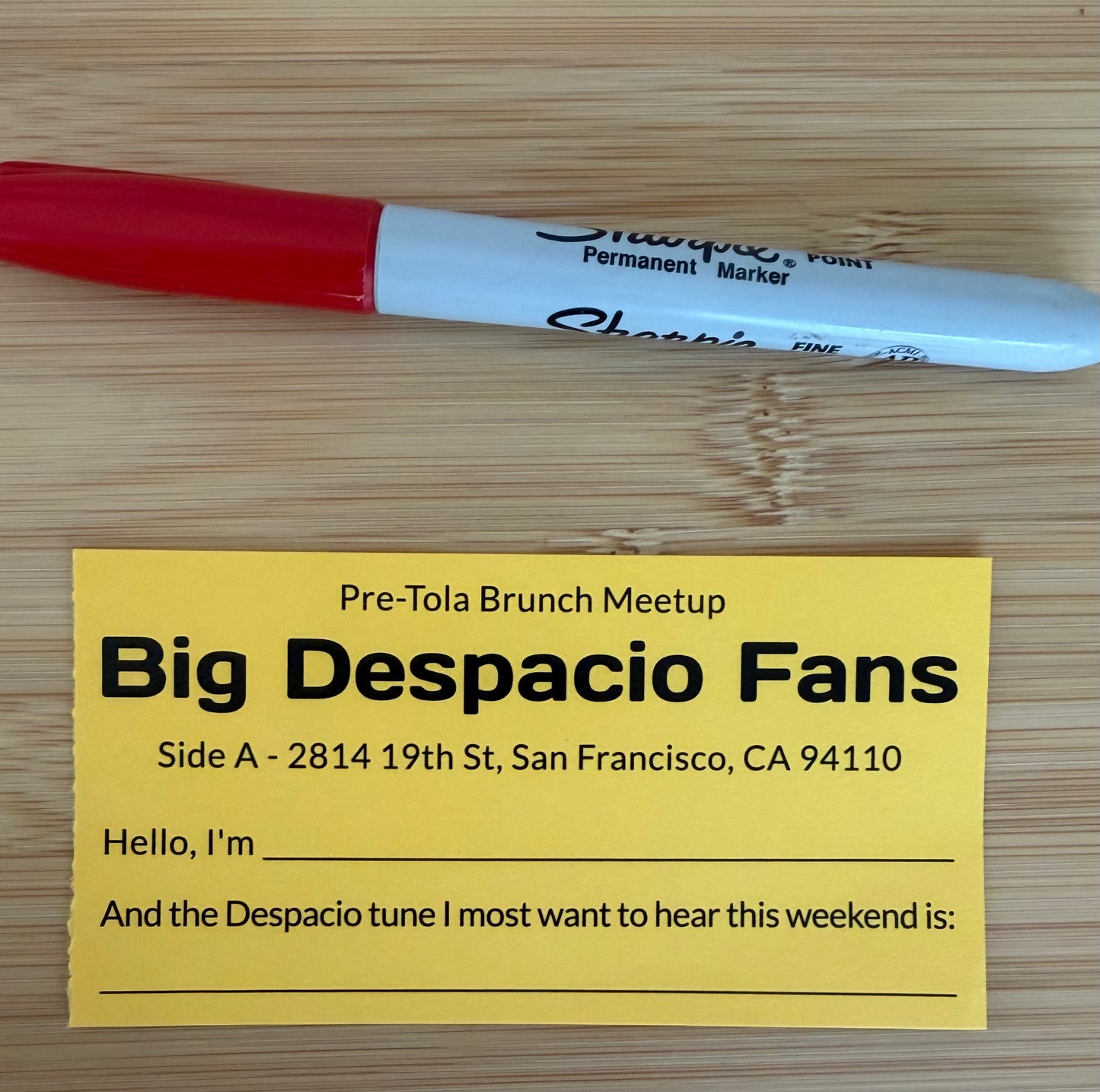 Pre-Portola Despacio Friends Brunch Ticket
